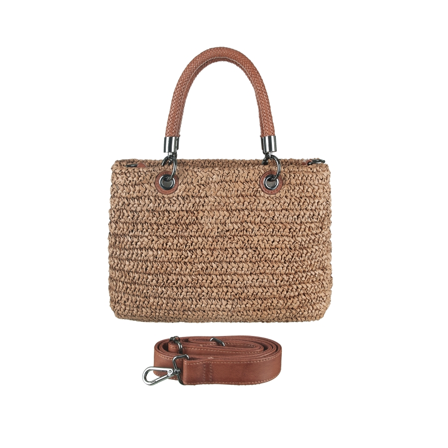 SEABREEZE TOTE RAFFIABAST COFFEE